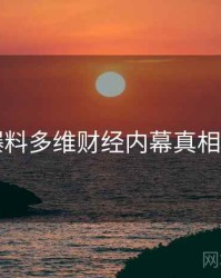 51爆料多维财经内幕真相还原