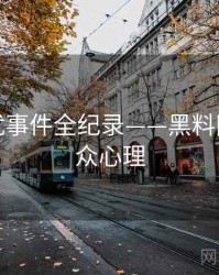 深度骚扰事件全纪录——黑料网今日公众心理