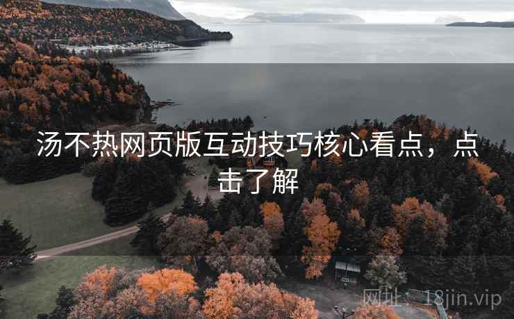 汤不热网页版互动技巧核心看点，点击了解