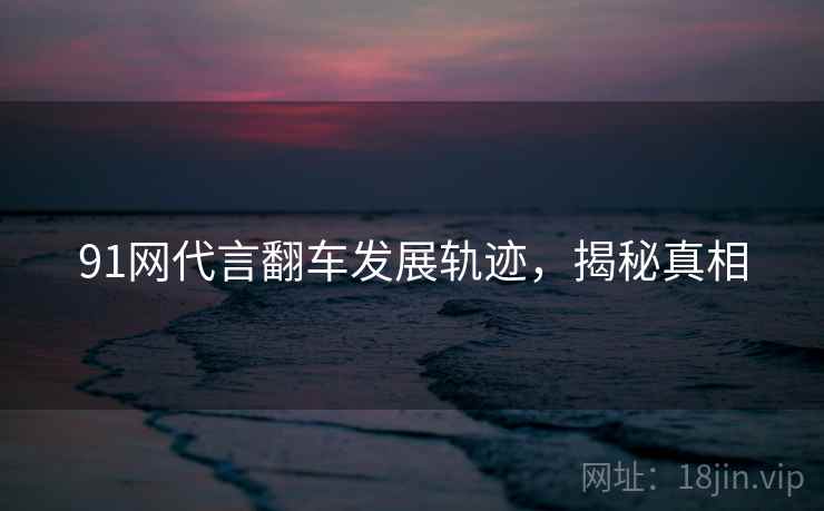 91网代言翻车发展轨迹，揭秘真相