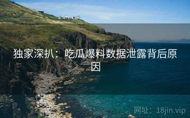 独家深扒：吃瓜爆料数据泄露背后原因