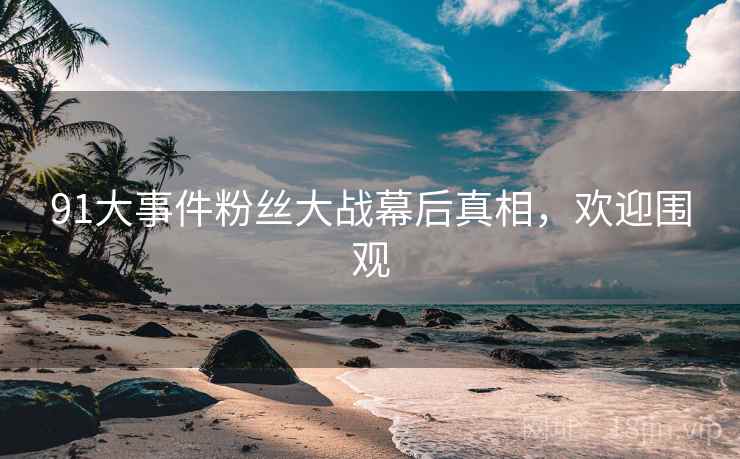 91大事件粉丝大战幕后真相，欢迎围观